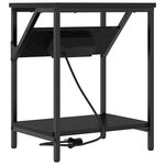 vidaXL Table de chevet 2 Pièces Chêne noir 38 x 30 x 48 cm