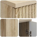 vidaXL Bureau Chêne Sonoma 142 5 x 50 x 75 cm Bois d'ingénierie