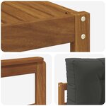 vidaXL Ensemble de canapés d'extérieur 7 Pièces Naturel et Anthracite