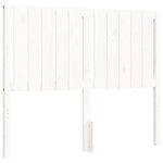 vidaXL Cadre de lit sans matelas blanc 120x200 cm bois de pin massif