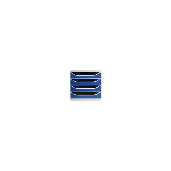 Module De Classement Big Box 4 Tiroirs Office - Bleu - Exacompta