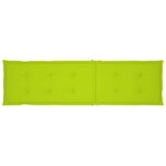 vidaXL Chaise longue d'extérieur repose-pied et coussin Acacia solide