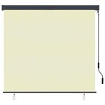 vidaXL Store roulant d'extérieur 160x250 cm Crème