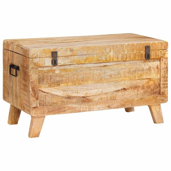 vidaXL Boîte de rangement 70 x 35 x 40 cm bois de manguier massif