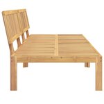 vidaXL Canapés centraux palette de jardin 2 Pièces bois massif d'acacia