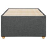 vidaXL Cadre de lit sans matelas gris foncé 90x200 cm tissu