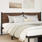 vidaXL Tête de lit chêne marron 190 cm bois d'ingénierie et acier