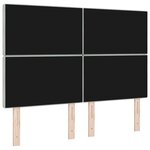 vidaXL Tête de Lit en Velours Argyle Gris clair 160 cm Velours