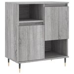 vidaXL Buffets 3 Pièces Sonoma gris Bois d'ingénierie