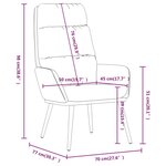 vidaXL Chaise de relaxation avec tabouret Gris clair Tissu similicuir