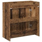 vidaXL Meuble sous lavabo de salle de bain Bois ancien