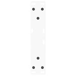 vidaXL Pieds de table basse en forme de V  2 pièces  blanc  30 x (30-31 3) cm  acier