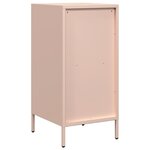 vidaXL Buffet rose 35x39x73 5 cm acier laminé à froid