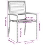 vidaXL Ensemble de salle à manger pour jardin 5 Pièces Gris Poly rotin
