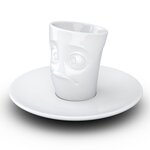 Tasse expresso perplexe porcelaine tassen
