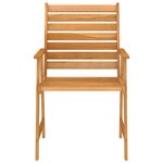 vidaXL Mobilier de salle à manger de jardin 7 Pièces Bois d'acacia solide