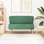 vidaXL Canapé 117x55 5x77 cm Tissu Vert