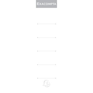 Paquet 10 Étiquettes Classeur A Levier Dos De 50mm - Blanc - Exacompta