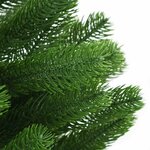 vidaXL Arbre de Noël artificiel pré-éclairé et boules 210 cm vert
