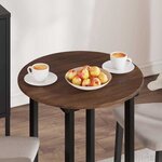vidaXL Plateau de table Chêne marron 60 x 60 x 1.5 cm