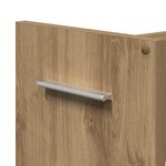 Cabinet roulant vidaXL chêne artisanal 60x22x79 cm en bois d'ingénierie