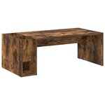 vidaXL Table basse Chêne fumé 101 5 x 50 x 37 cm Bois d'ingénierie