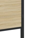 vidaXL Cadre de lit en métal sans matelas chêne sonoma 160x200 cm
