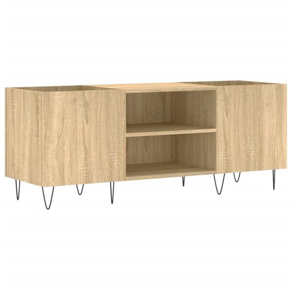 vidaXL Armoire à disques chêne sonoma 121x38x48 cm bois d'ingénierie