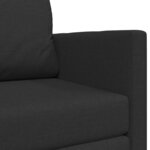 vidaXL Canapé-Lit 110cm Noir tissu