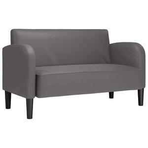 vidaXL Canapé causeuse gris 110 cm similicuir