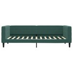 vidaXL Lit de jour avec lit gigogne vert foncé 90x200 cm velours