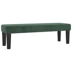 vidaXL Sommier à lattes de lit et matelas Vert foncé 180x200cm Velours