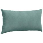 vidaXL Coussins de canapé 2 Pièces Vert Mer 80 x 40 cm