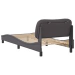 vidaXL Cadre de lit sans matelas gris 90x200 cm similicuir