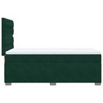 vidaXL Sommier à lattes de lit avec matelas Vert foncé 100x200 cm