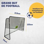 Best Sporting 11053 - But de football 213 x 152 x 76 cm en noir