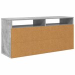 vidaXL Basboard avec tiroir Gris béton 102 x 32 x 48 5 cm