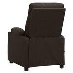 vidaXL Fauteuil Marron foncé Tissu