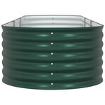 Bac surélevé vidaXL Jardin Vert 320x80x44 cm Acier galva