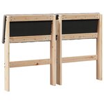 vidaXL Tête de lit capitonnée Taupe 120 cm Pin massif