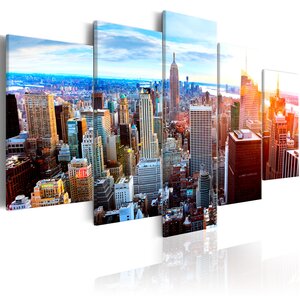 Tableau - new york sunrise l x h en cm 100x50