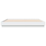 vidaXL Cadre de lit avec lumières LED blanc 180x200 cm