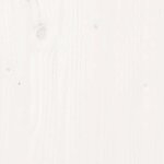 vidaXL Dessus de table blanc 110x55x2 5 cm bois de pin massif ovale