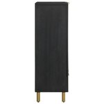 vidaXL Buffet noir 60x33x100 cm bois d'ingénierie