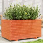 vidaXL Jardinière cire marron 90x60x49 5 cm bois de pin massif