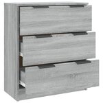 vidaXL Buffet Sonoma gris 60x30x70 cm Bois d'ingénierie