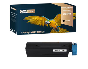 Qualitoner x1 toner 45807111 noir compatible pour oki