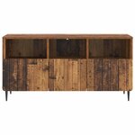 vidaXL Meuble TV Bois ancien 102 x 34 5 x 50 cm Bois d'ingénierie