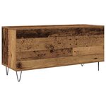 vidaXL Meuble à vinyles avec étagère chêne artisanal 100 x 38 x 48 cm