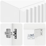 vidaXL Cabinet de Salle de Bain Mural Blanc 33 x 34 5 x 160 cm